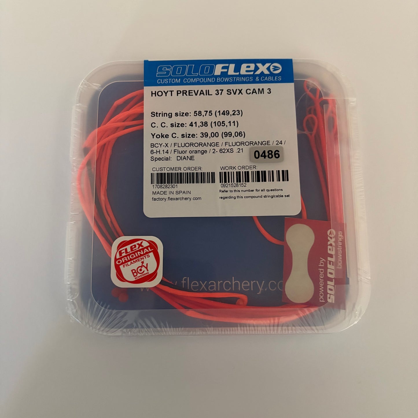 Flex Archery Hoyt Prevail 37 SVX#3 Fluor Orange Set - NEW (#486)