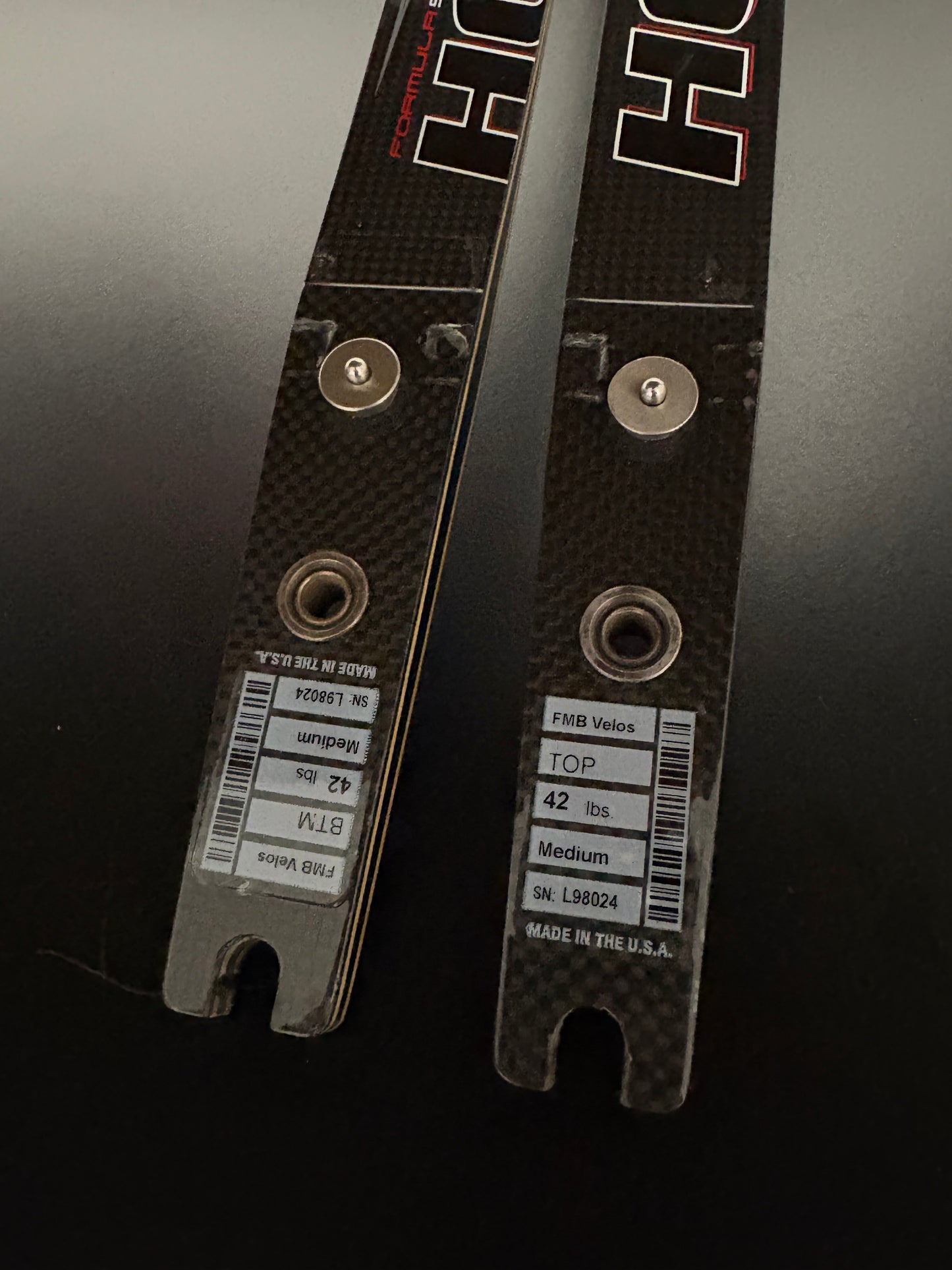 Hoyt Velos Formula Limbs Bamboo 68-42 - Used (#209)