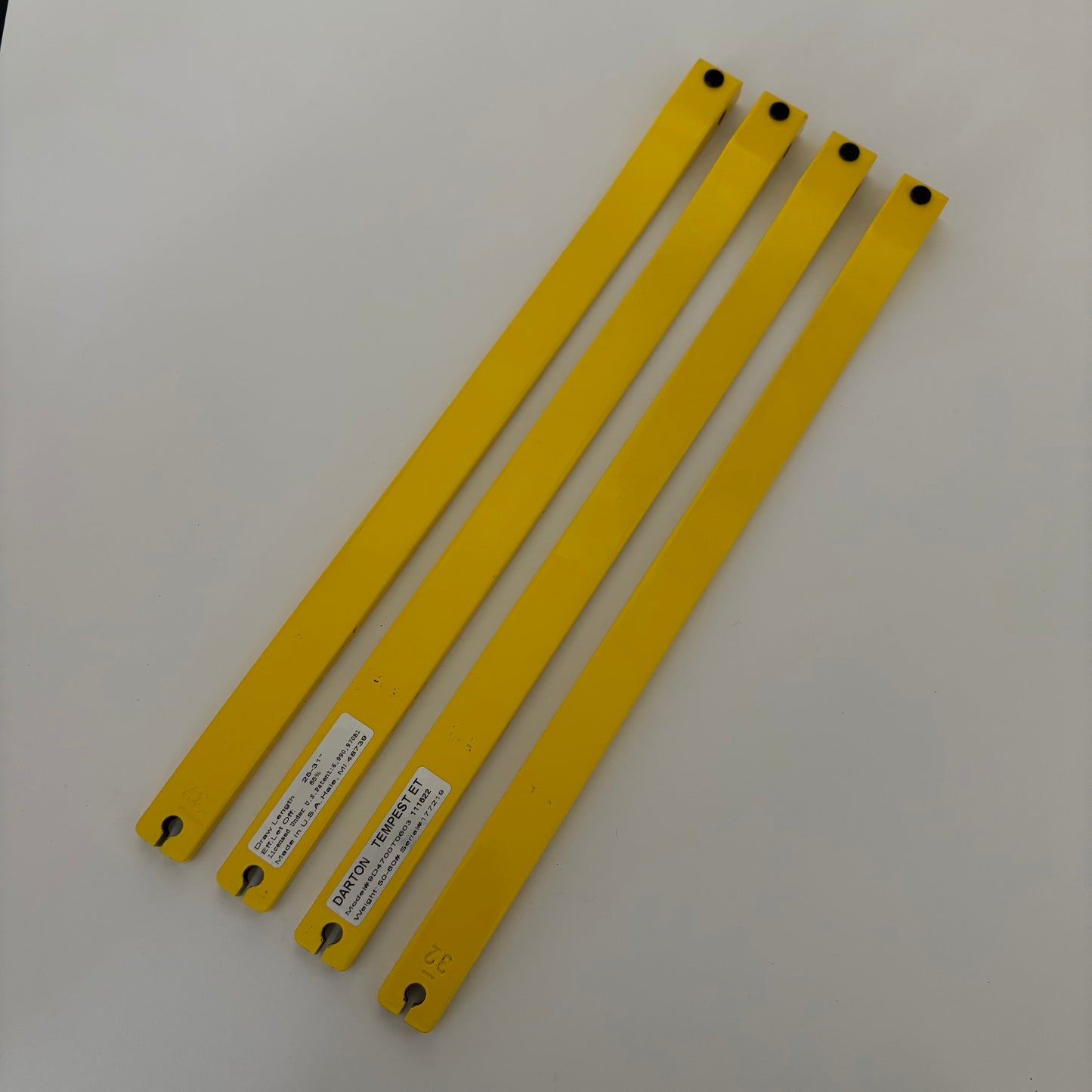 Darton Tempest E-T Compound Limbs 50-60 lbs Yellow - Show Model (#290)