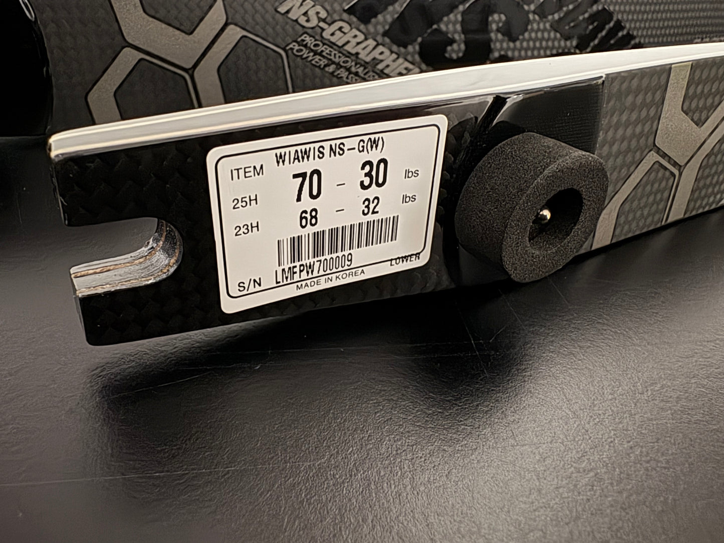 W&W Wiawis NS-Graphene Wood Limbs ILF 70-30 lbs - NEW (#197)