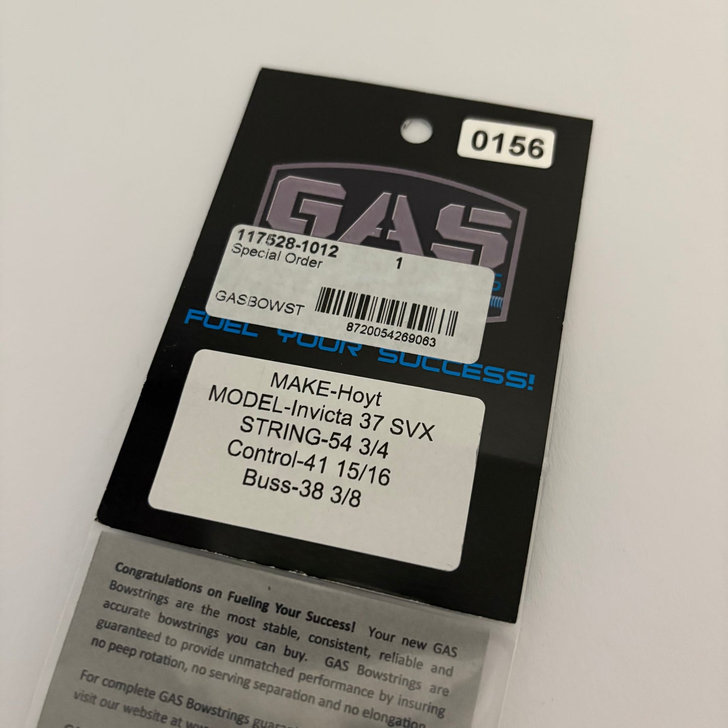 GAS Bowstrings Hoyt Invicta 37 SVX #1 Full Set - NEW (#156)