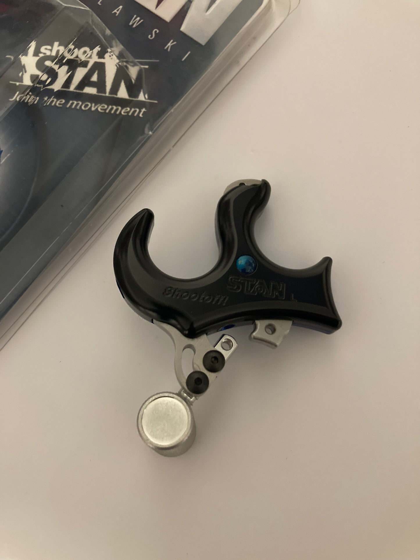 Stan Shootoff 2-Finger Trigger Release Black/Blue - Show Model (#190)