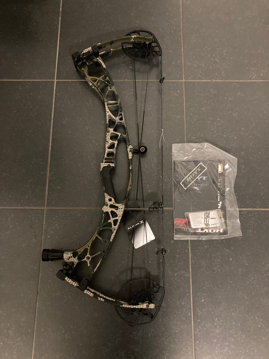 Hoyt Alpha X 33 Compound Bow RH Kuiu Verde 2.0 HBX Xakt 40-50 lbs - Show Model (#1.1)