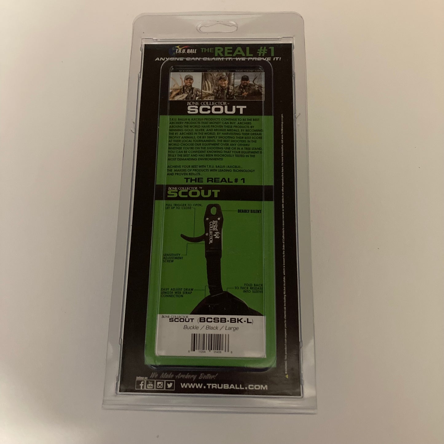 TRU Ball Scout Wrist Release Bone Collector Series - NEW (#225)