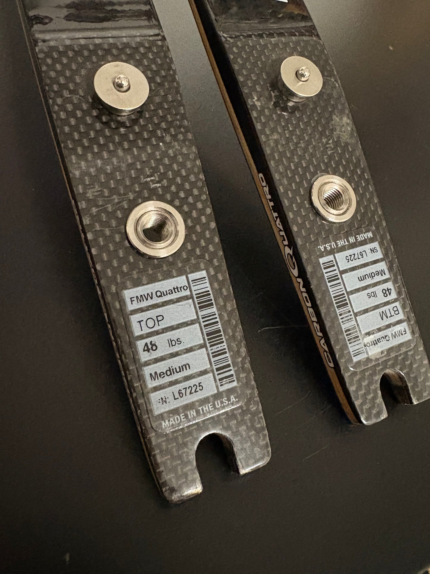 Hoyt Quattro Formula Limbs Wood 68-48 lbs - Used (#221-222)