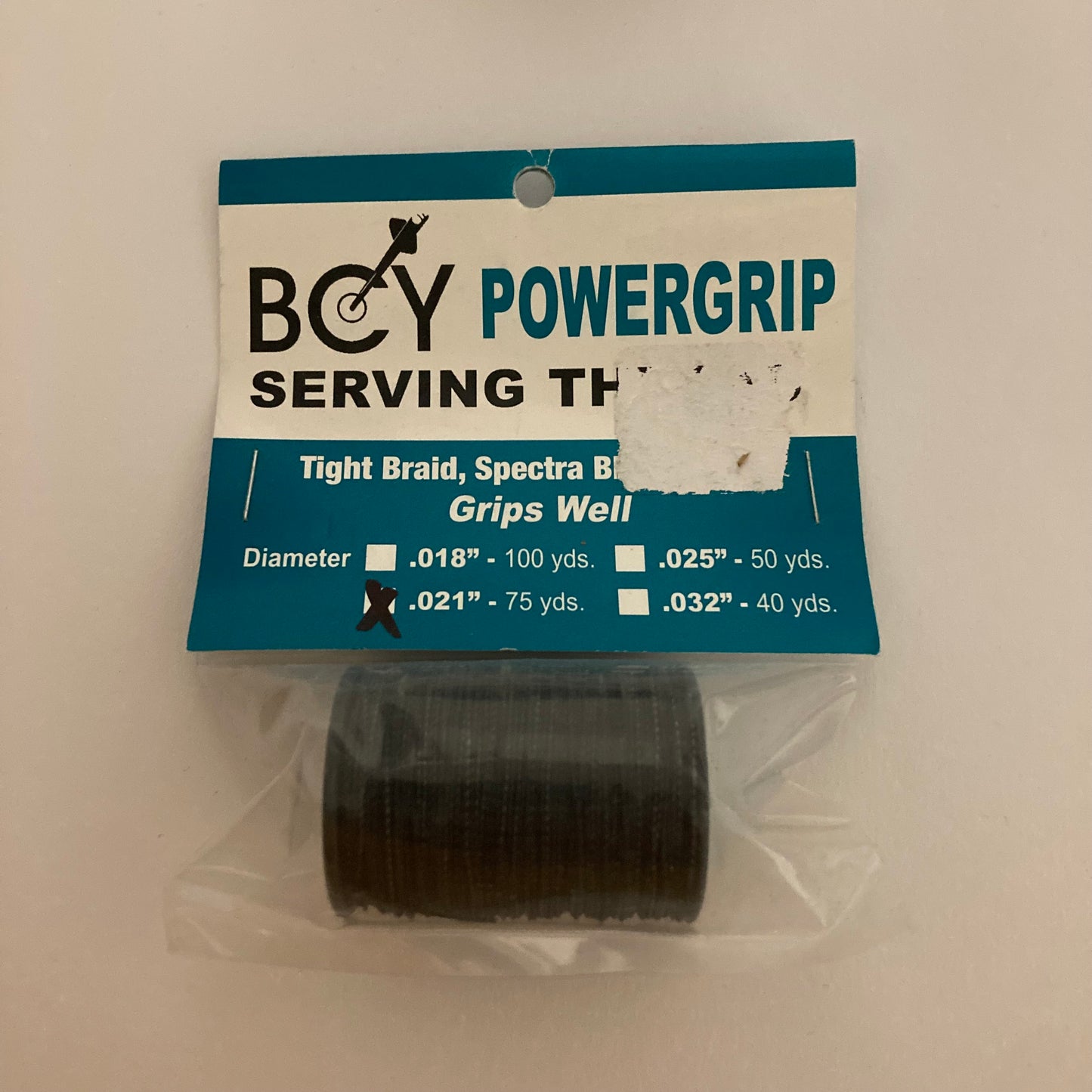 BCY Powergrip Serving Thread Black/White .014/.018/.021 - NEW