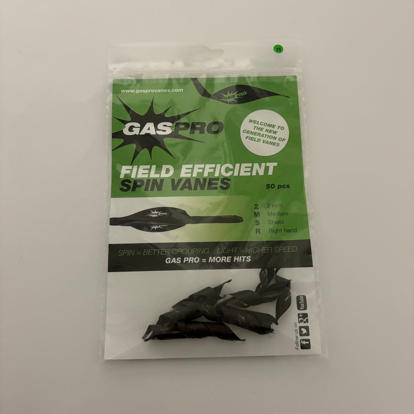 Gas Pro Spin Vanes Field 2'' Shield - NEW