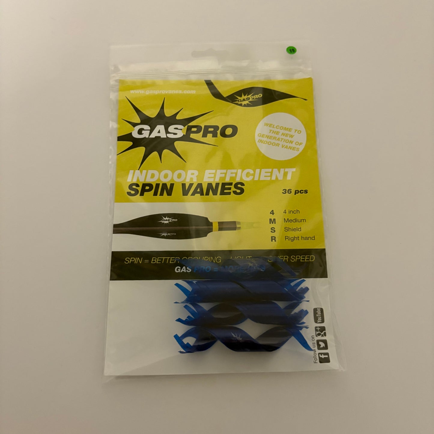 Gas Pro Spin Vanes Indoor 4-4.75'' Shield - NEW