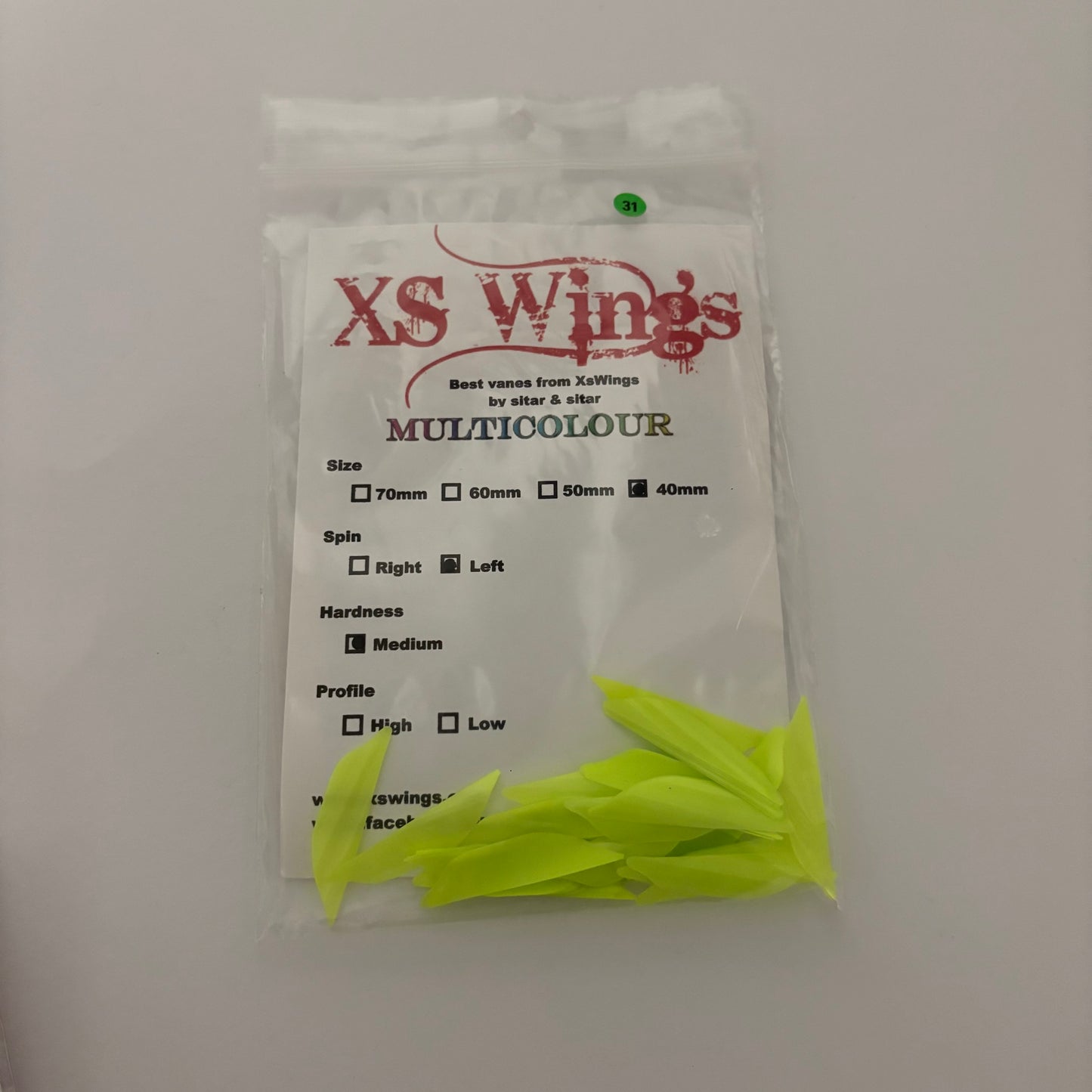 XS Wings Spin Vanes 40 mm RH/LH - NEW