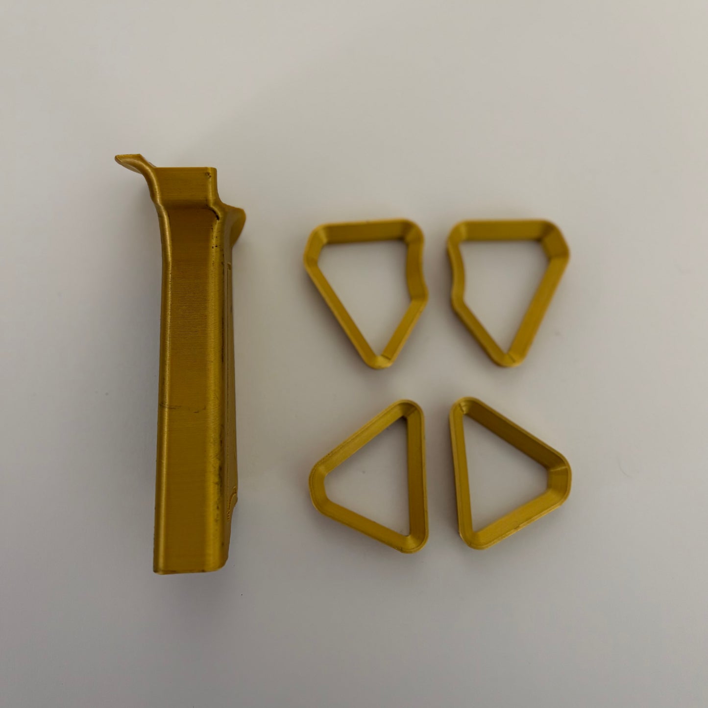 Mathews Title 38 G1-G2 3D Printed Grip + Riser Inserts Gold RH - Used (kopie)