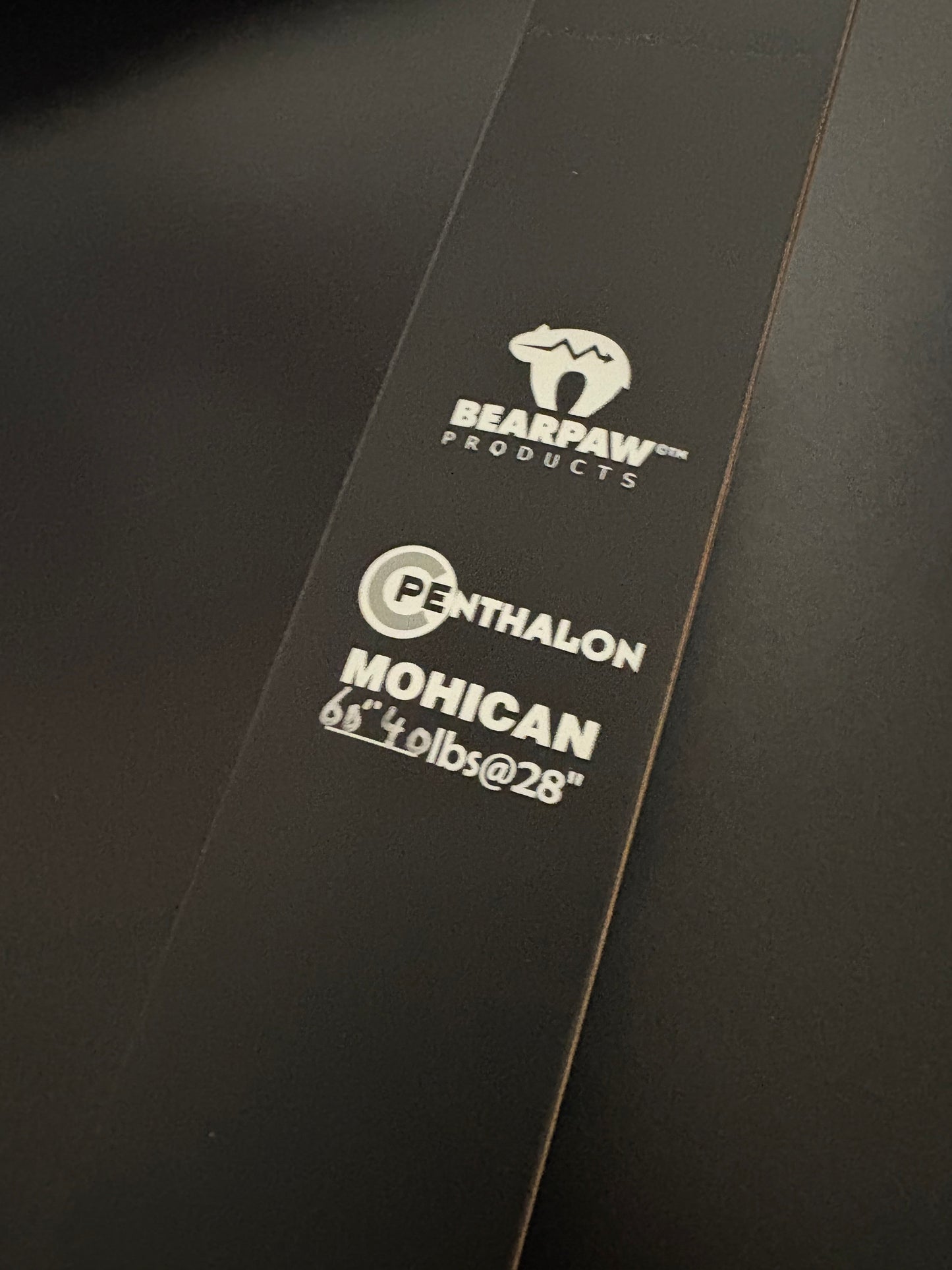 Bearpaw Mohican Traditional Bow LH Riser + Limbs 60-40 lbs - Used