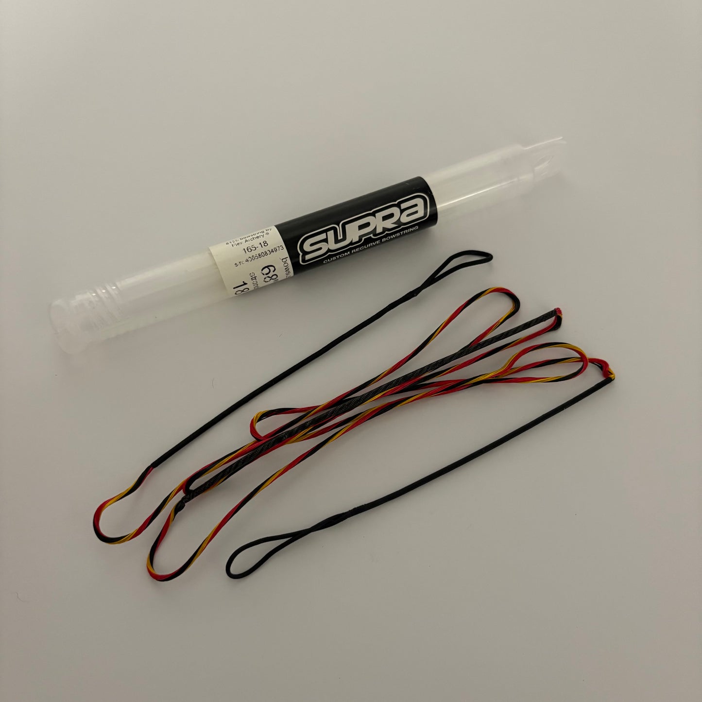 Flex Archery Supra Recurve String BCY 8125 68-18 Red/Yellow/Black - NEW
