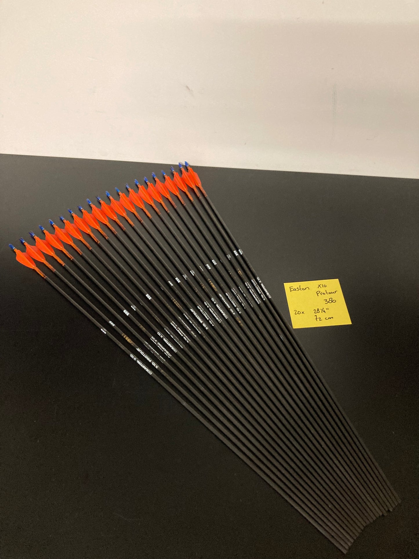 Easton X10 ProTour 380 Carbon Arrows 28 1/4 inch - Used