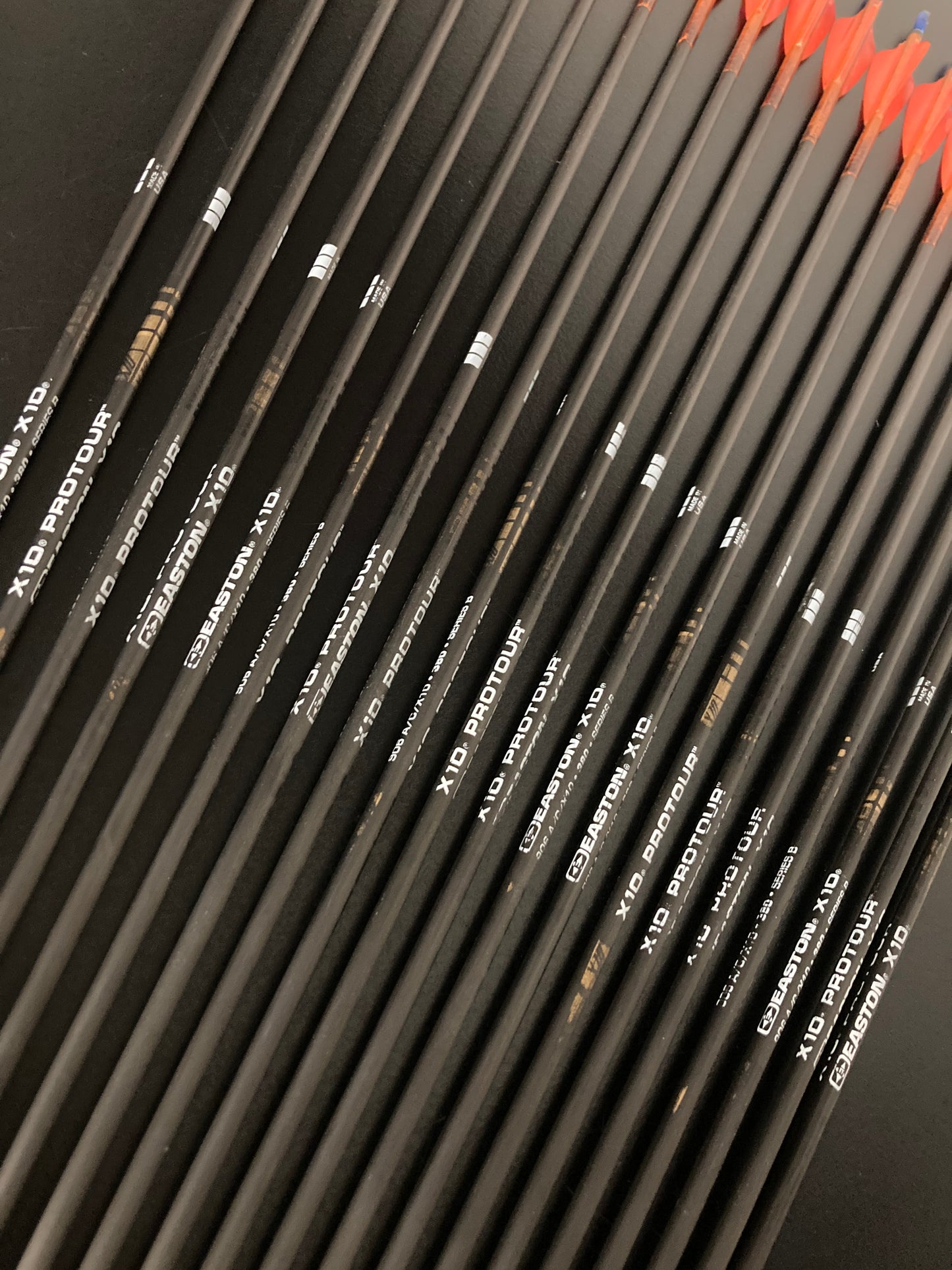 Easton X10 ProTour 380 Carbon Arrows 28 1/4 inch - Used