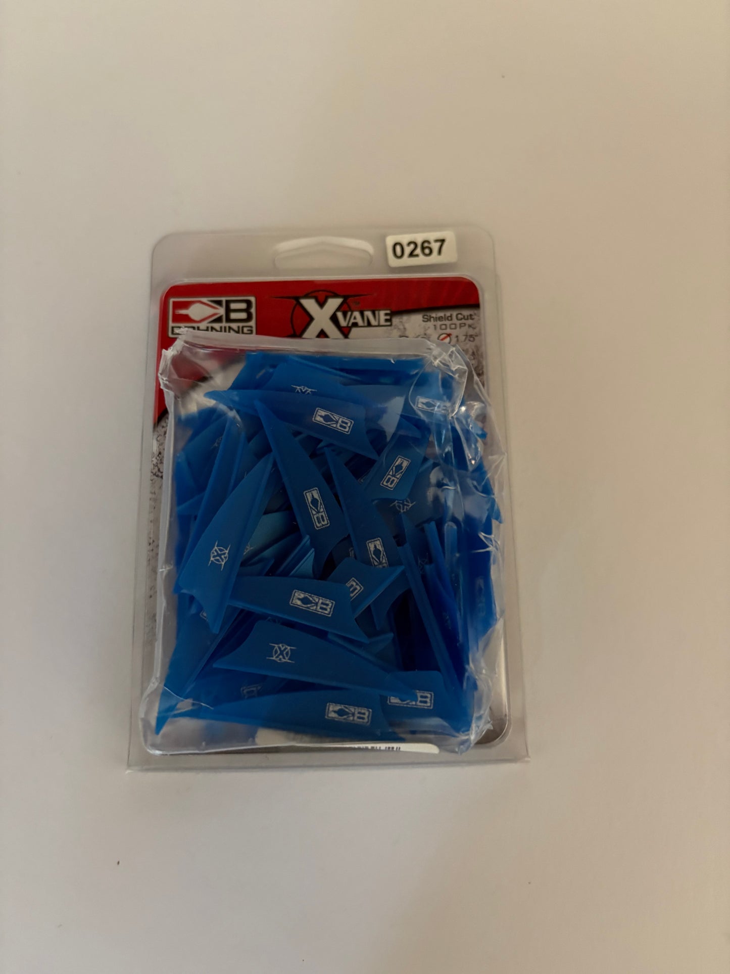 Bohing X Vanes Shield Blue 100 pack 1.75 inch - NEW
