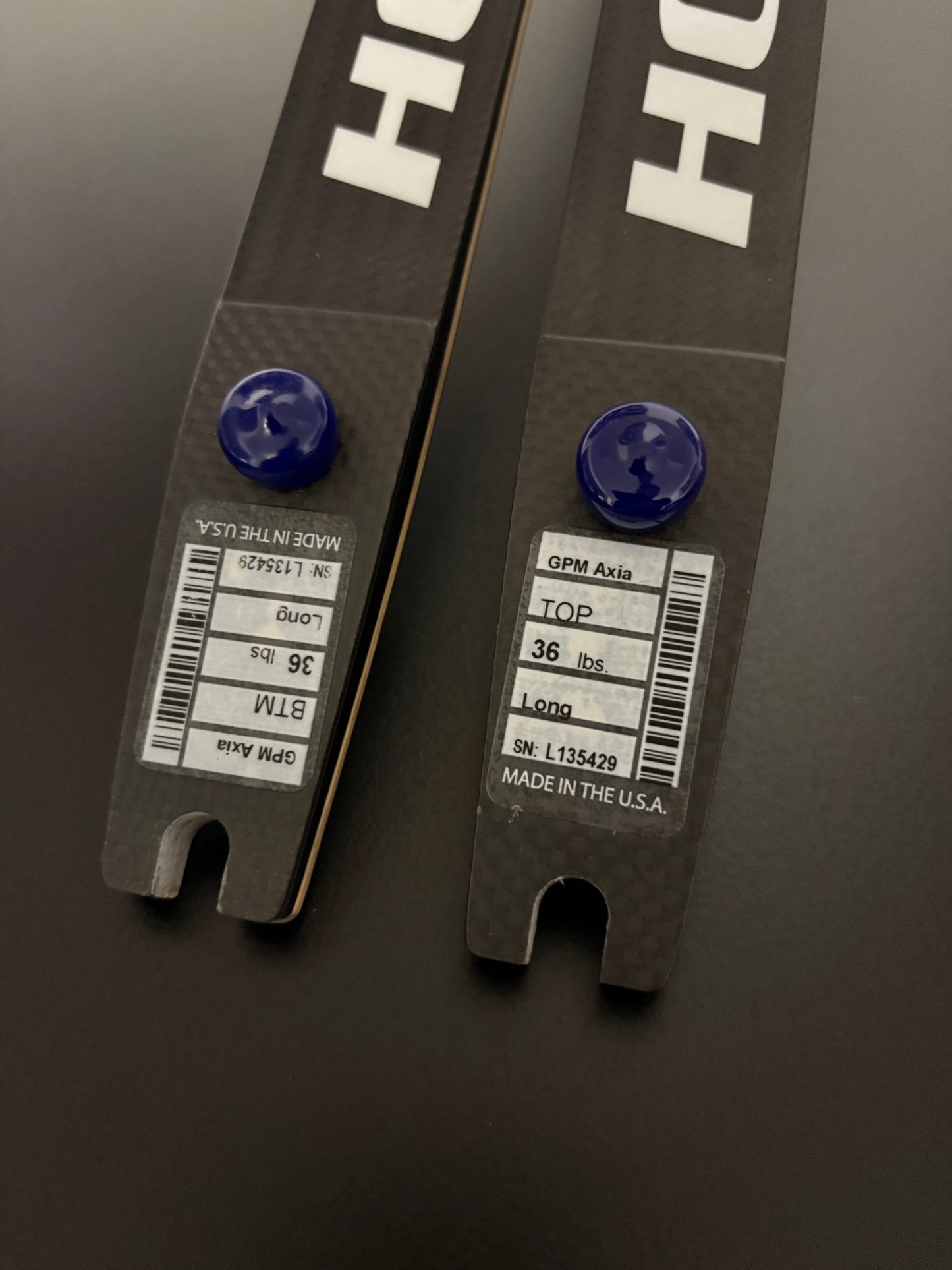 Hoyt Axia ILF Limbs Resin 70-36 lbs - NEW (#289)