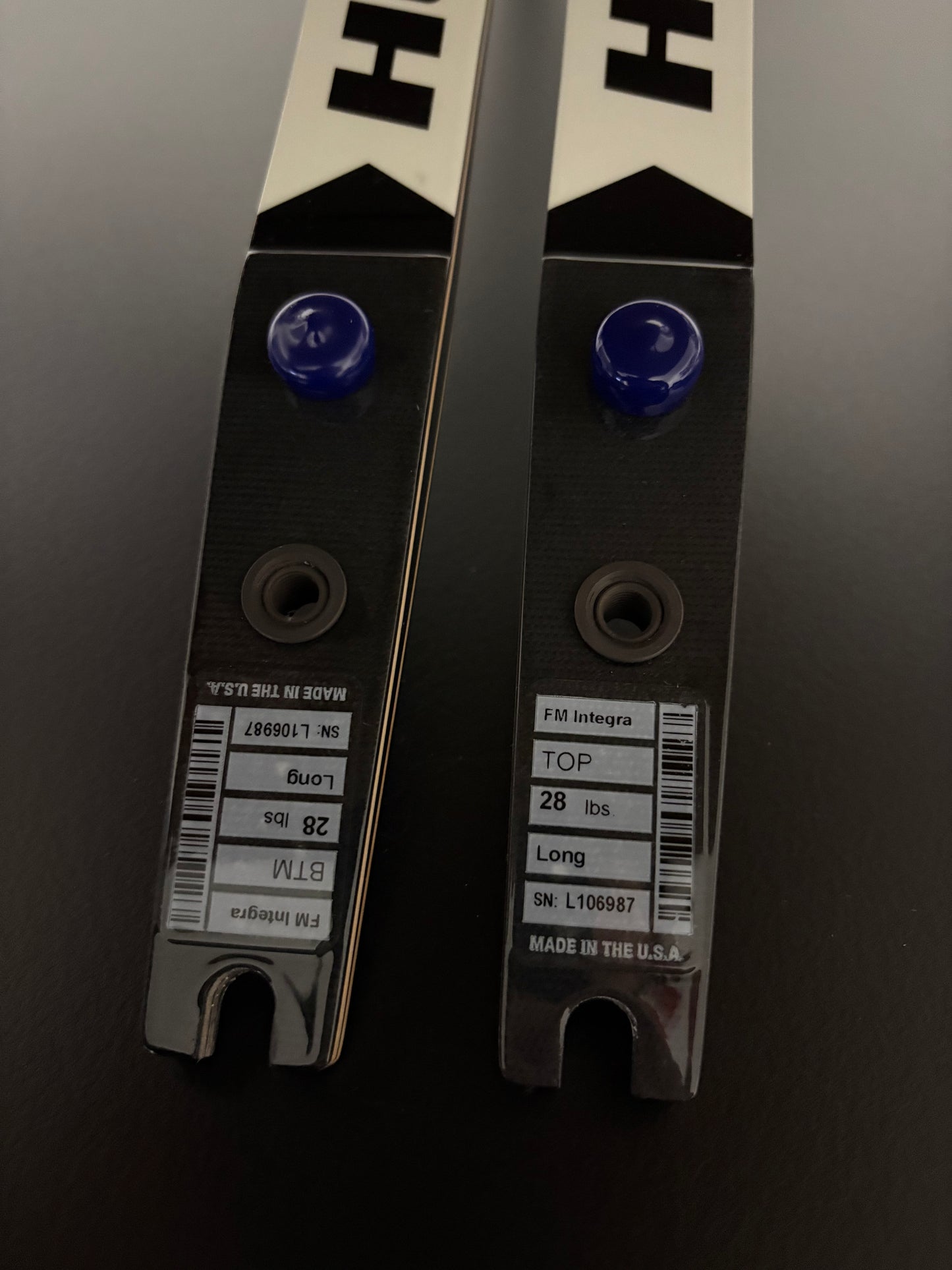 Hoyt Integra Formula Limbs 70-28 lbs - NEW (#293)