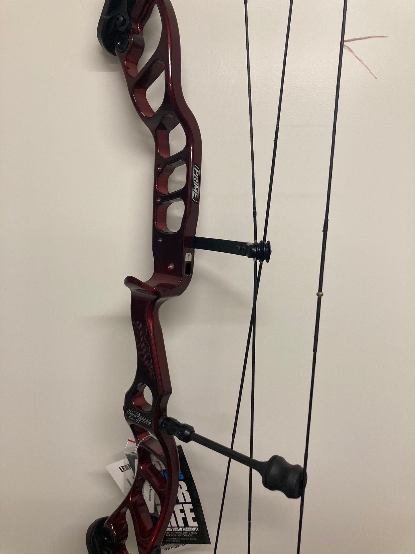 Prime Centergy X-1 39 Compound Bow RH Cherry Red 50-60 lbs - NEW (#1.1)