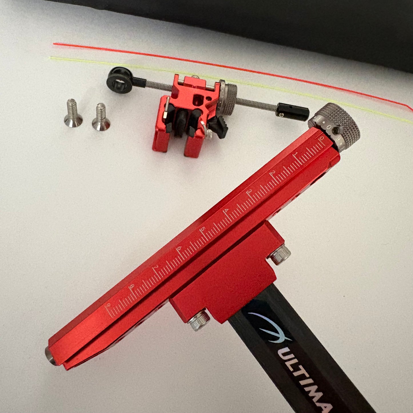Shibuya Ultima II Recurve Sight RH Red 9'' - Used (#R136)
