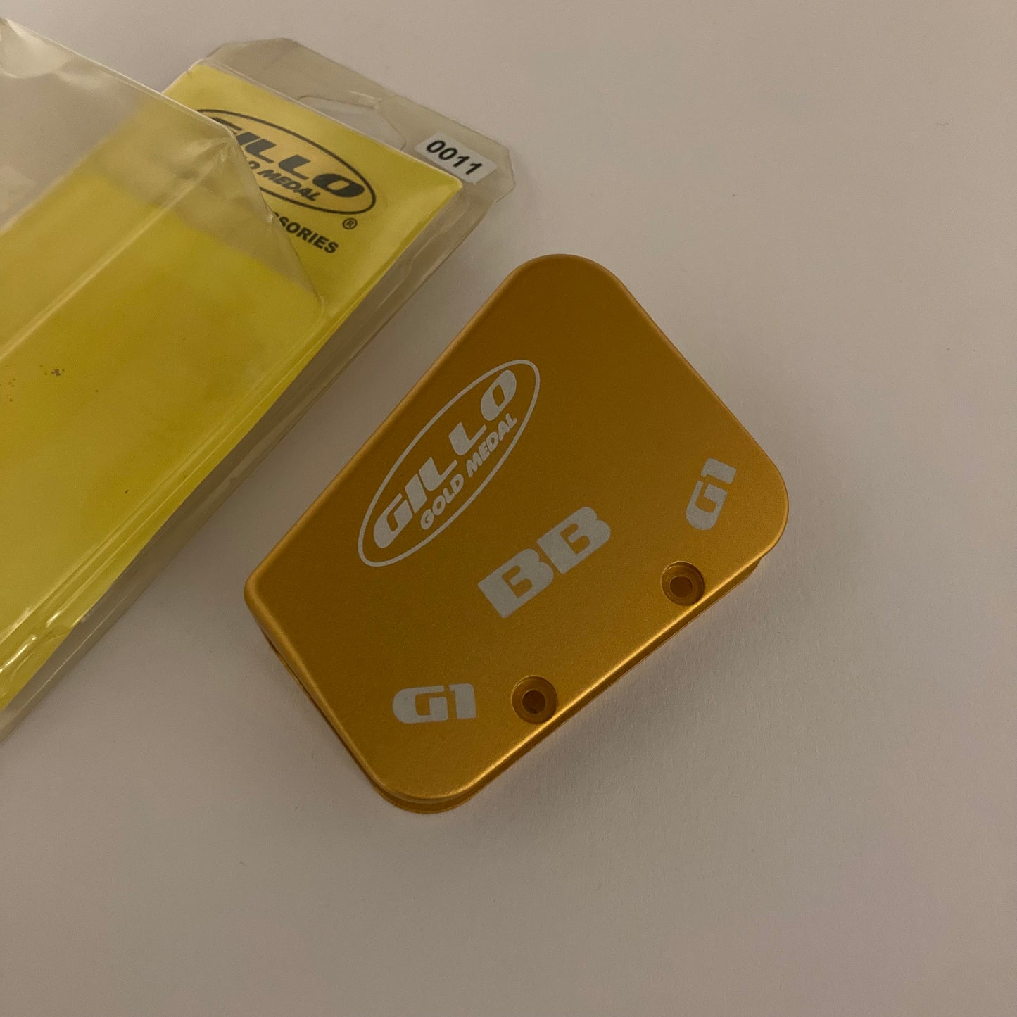 Gillo G1/G2 Handle Cover Barebow Aluminum Gold Plated - NEW (#11)