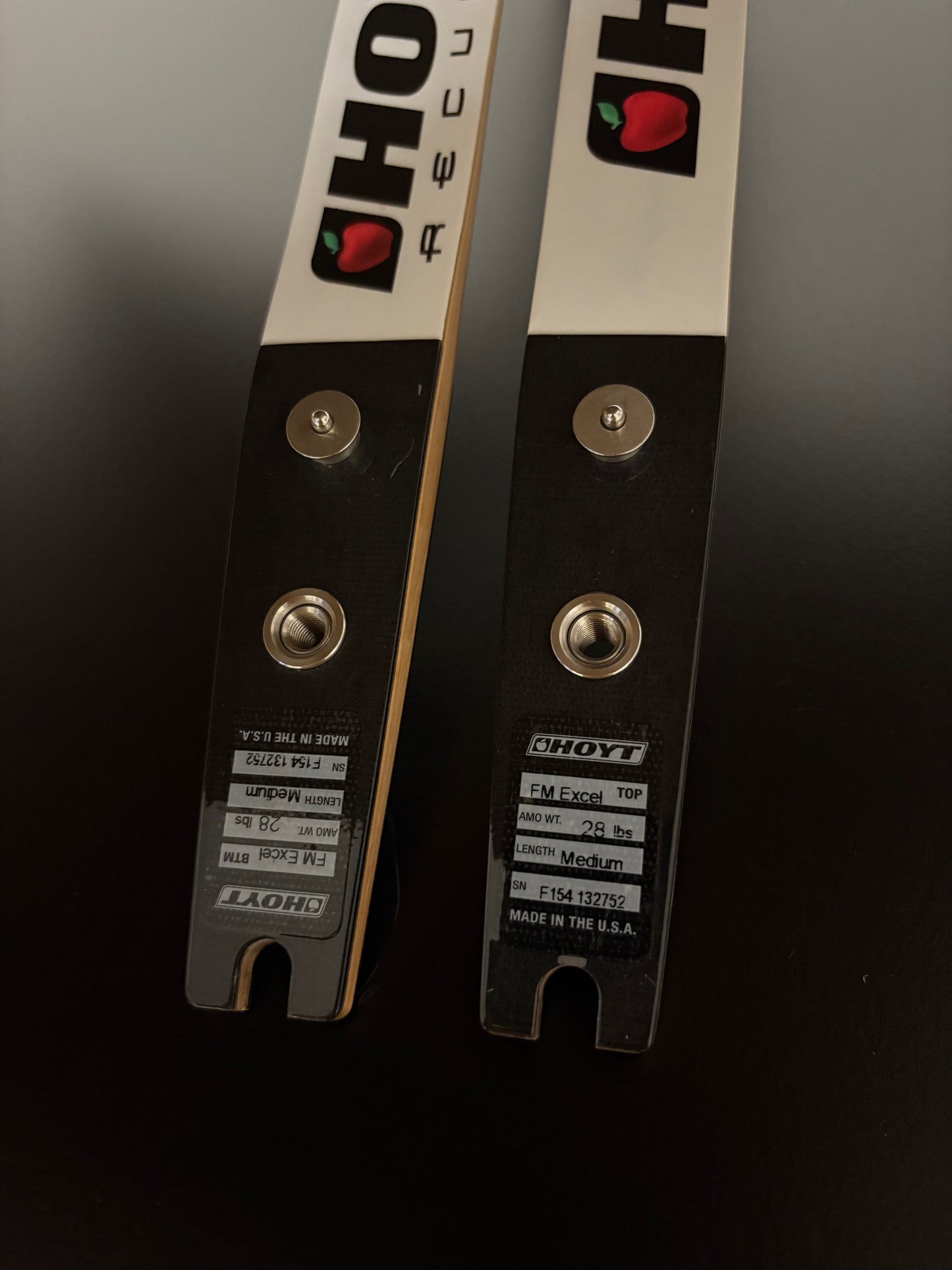 Hoyt Excel Formula Limbs 68-28 lbs - Show Model (#310)