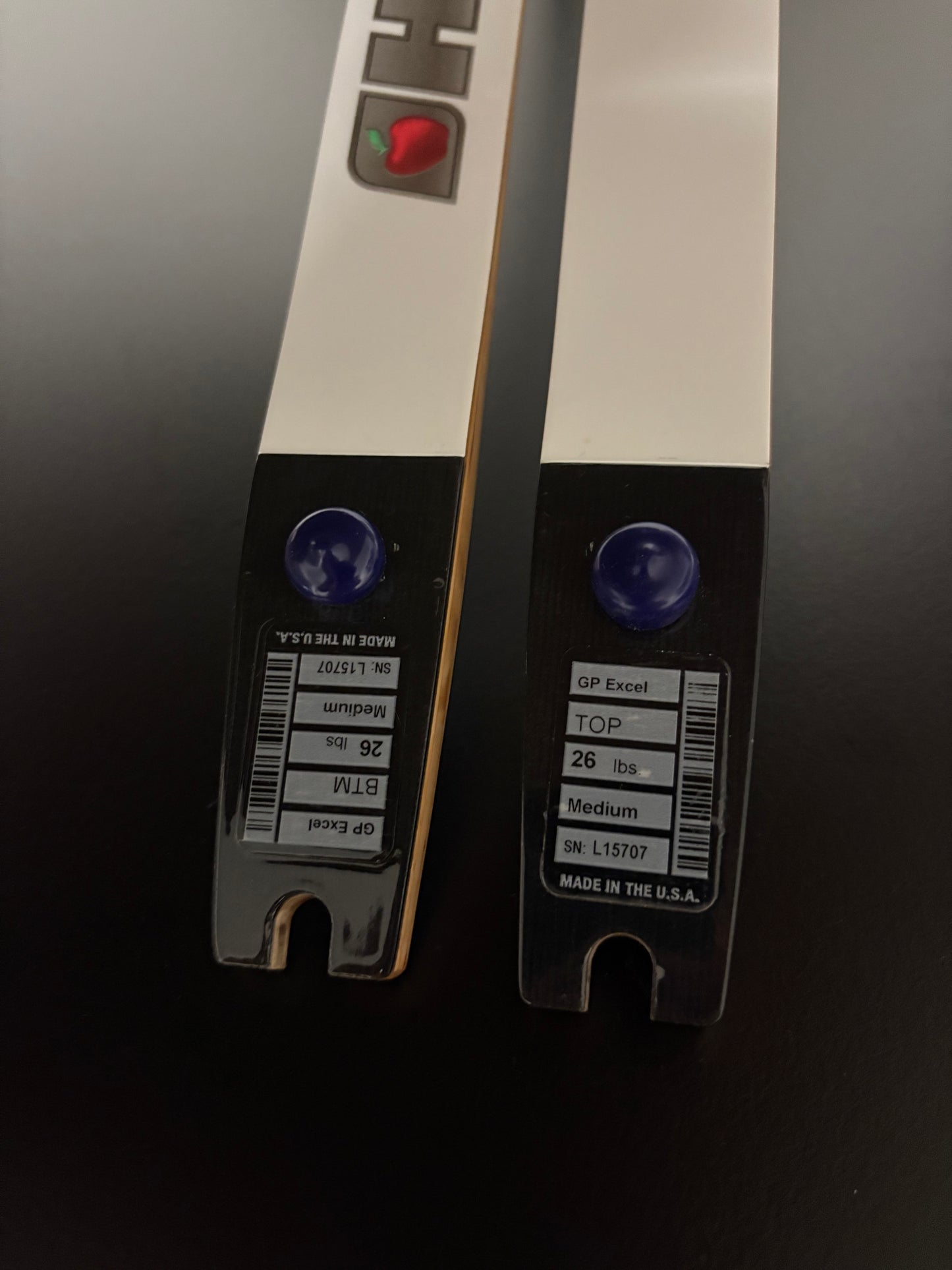 Hoyt Excel Limbs ILF 68-26 lbs - Show Model (#313)