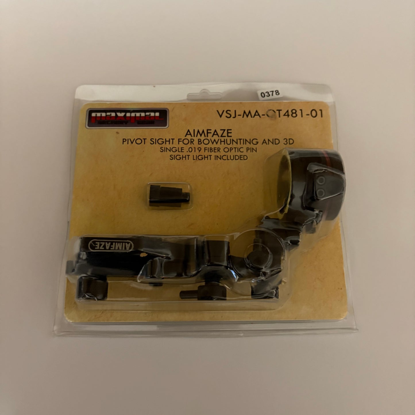 Maximal Aimfaze Single Pin Sight RH Black - NEW (#378)