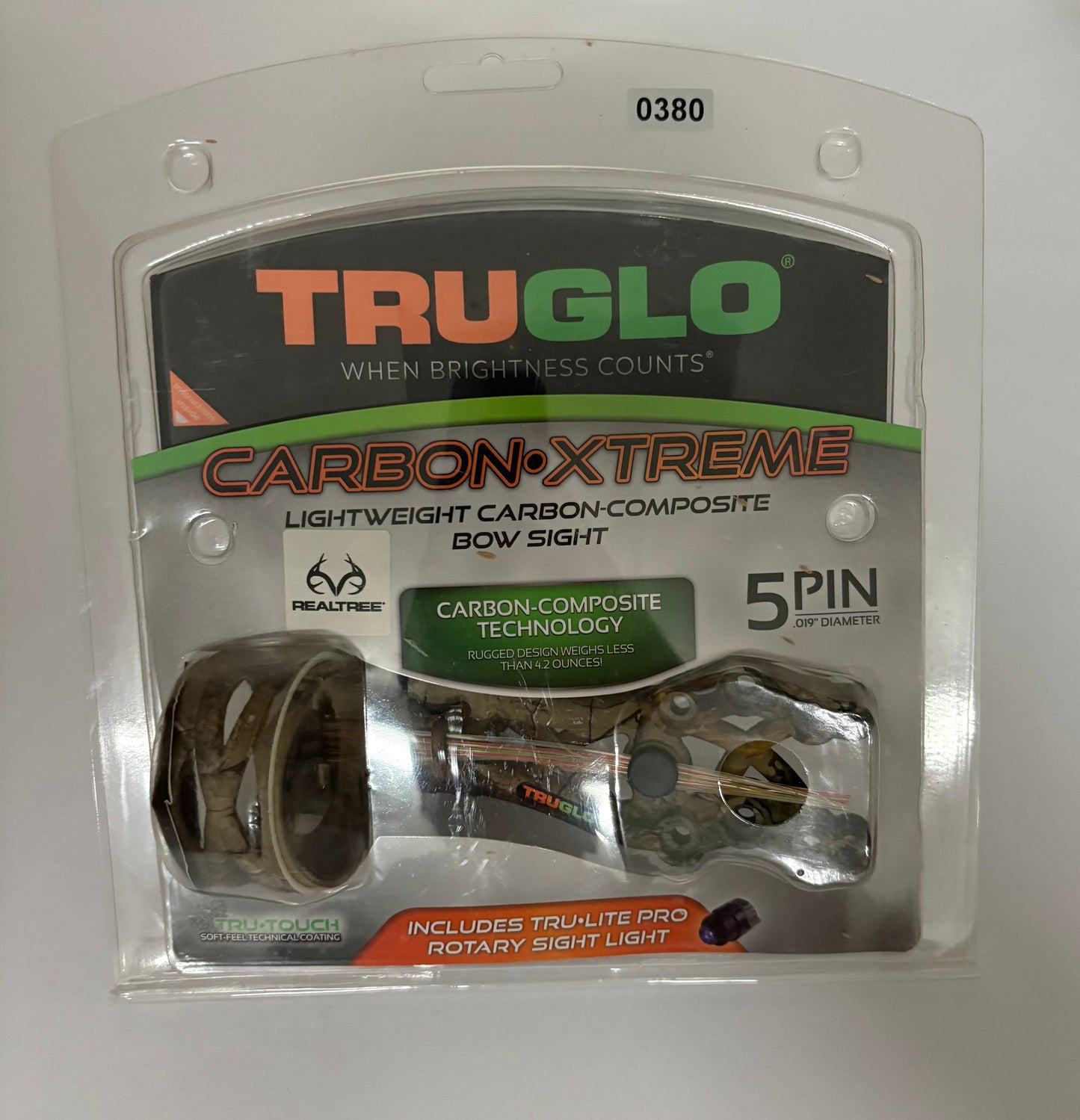 TruGlo Carbon Xtreme 5-pin Sight RH Camo - NEW (#380)