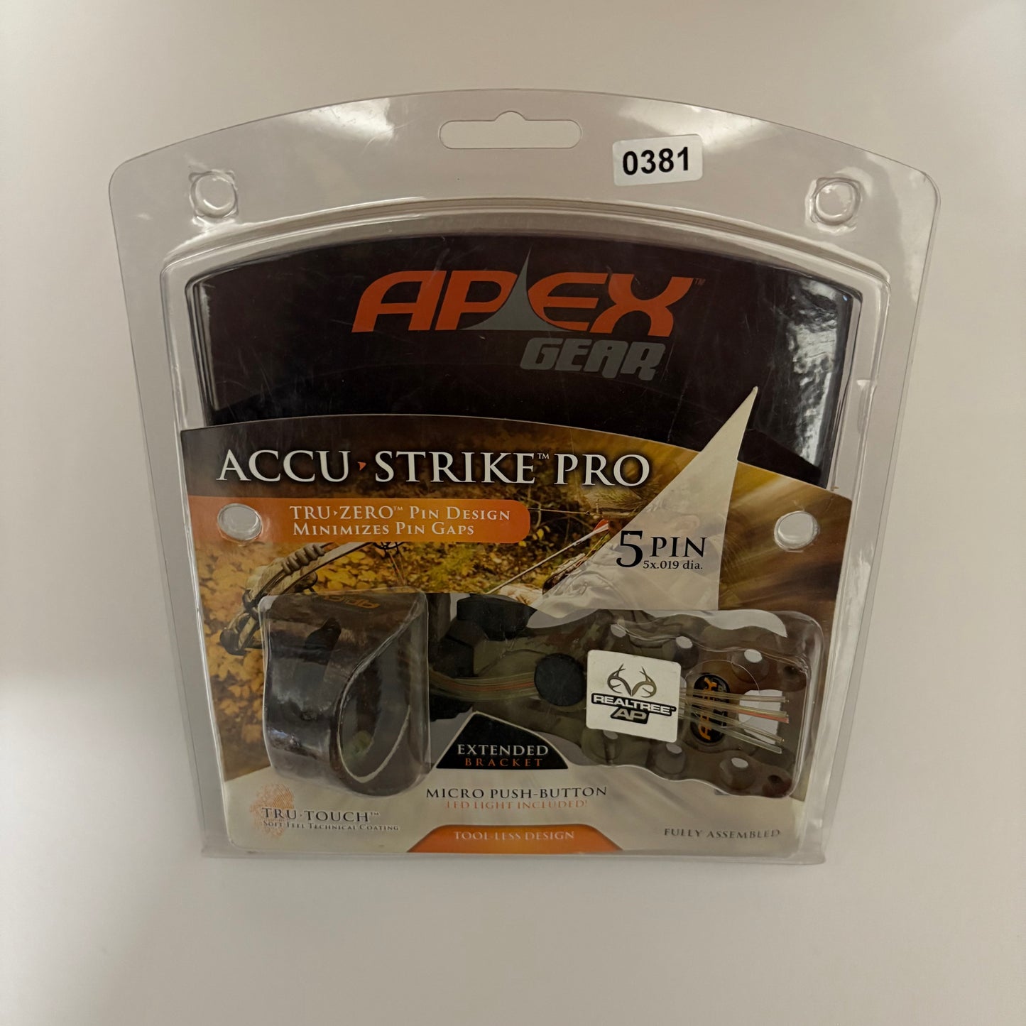Apex Gear Accu Strike Pro 5-pin Sight RH Camo - NEW (#381)