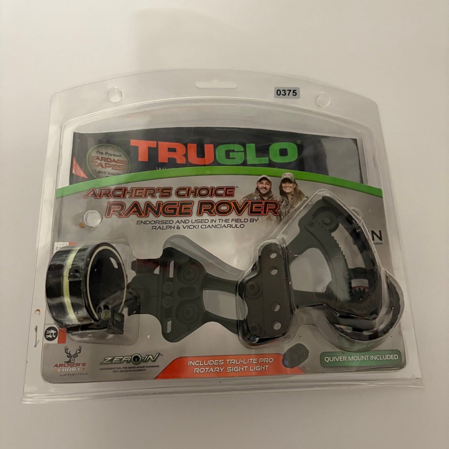 TruGlo Archery's Choice Range Rover Pro Single Pin Sight RH Black - NEW (#375)