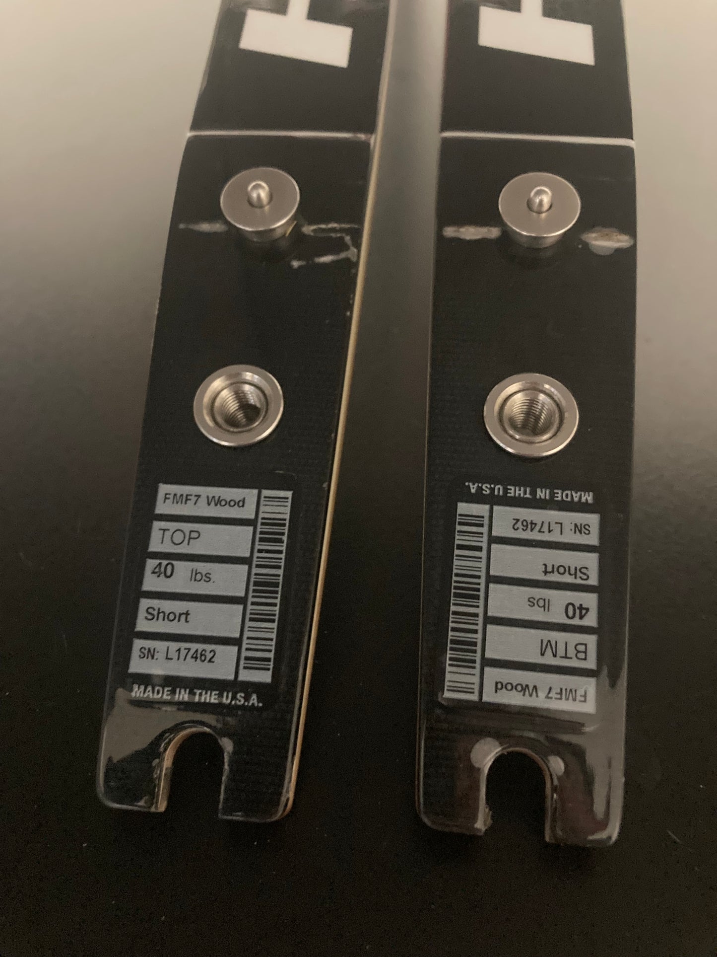 Hoyt F7 Formula Limbs Wood 66-40 lbs- Used (#181)