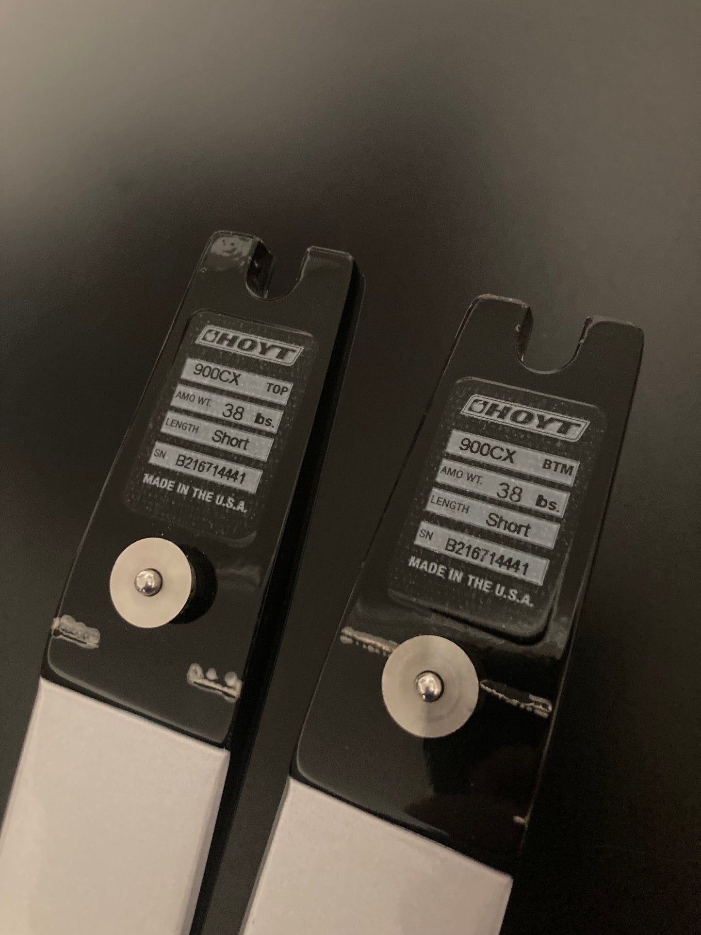 Hoyt 900CX Limbs ILF 66-38 lbs Blue - Used (#187)