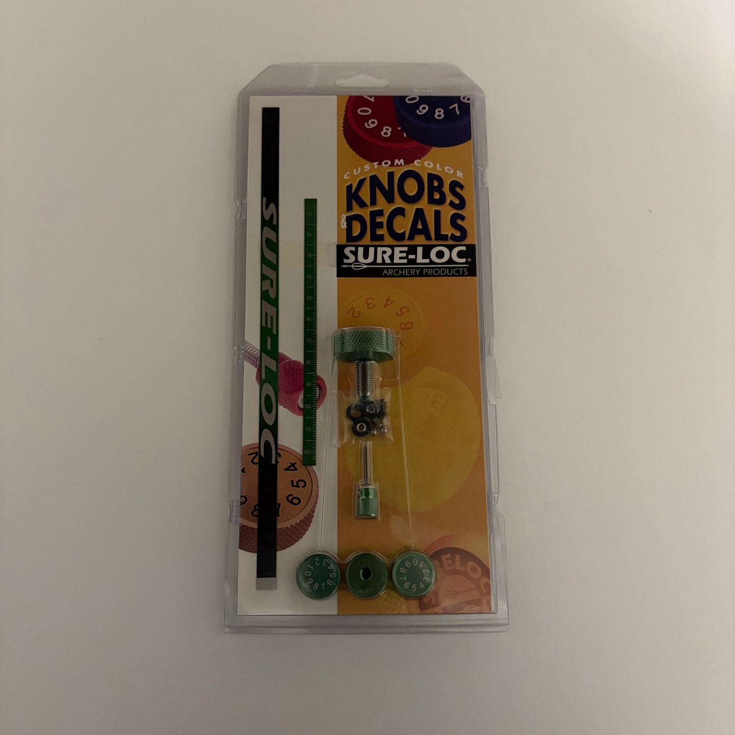 Sure Loc Colored Knobs + Decals Kit Green - NEW (#436)
