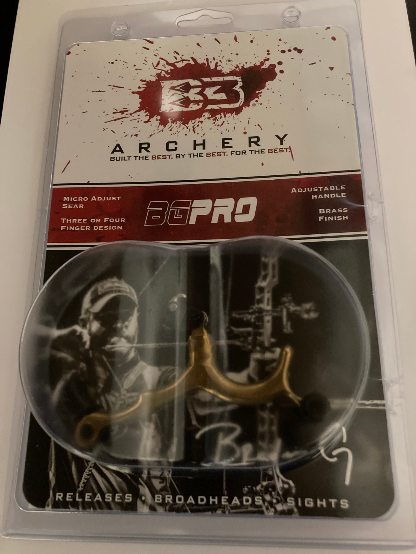 B3 Archery BG Pro Brass Hinge Release - New (#45)