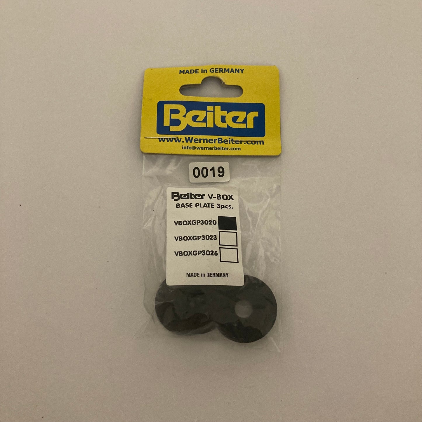 Beiter V-Box Base Plate 3-pack - NEW (#19)