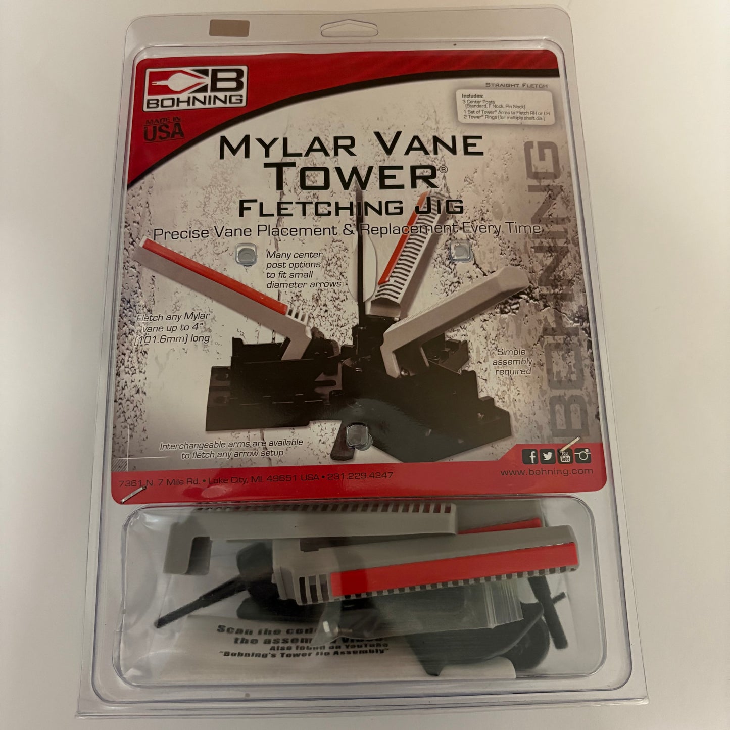 Bohning Mylar Vane Tower Fletching Jig - NEW (#330)