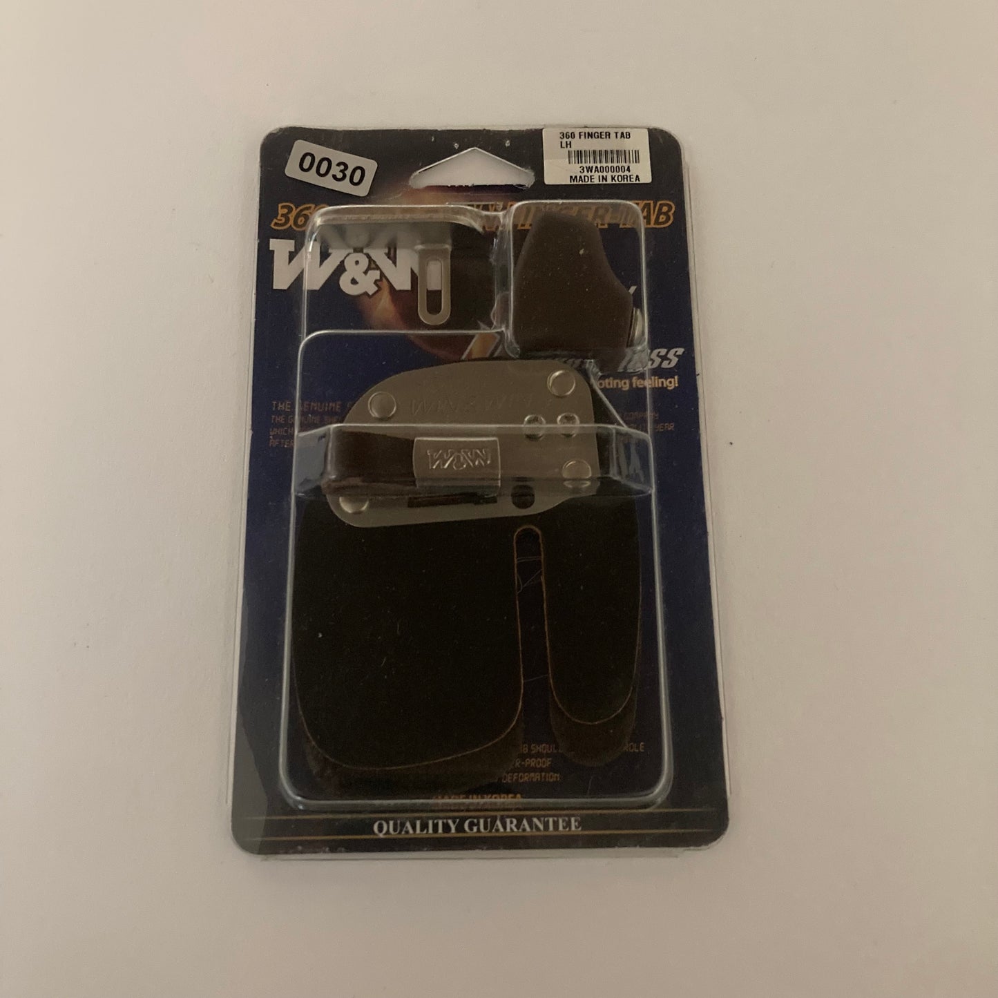 W&W 360 Recurve Finger Tab LH Large - NEW (#30)