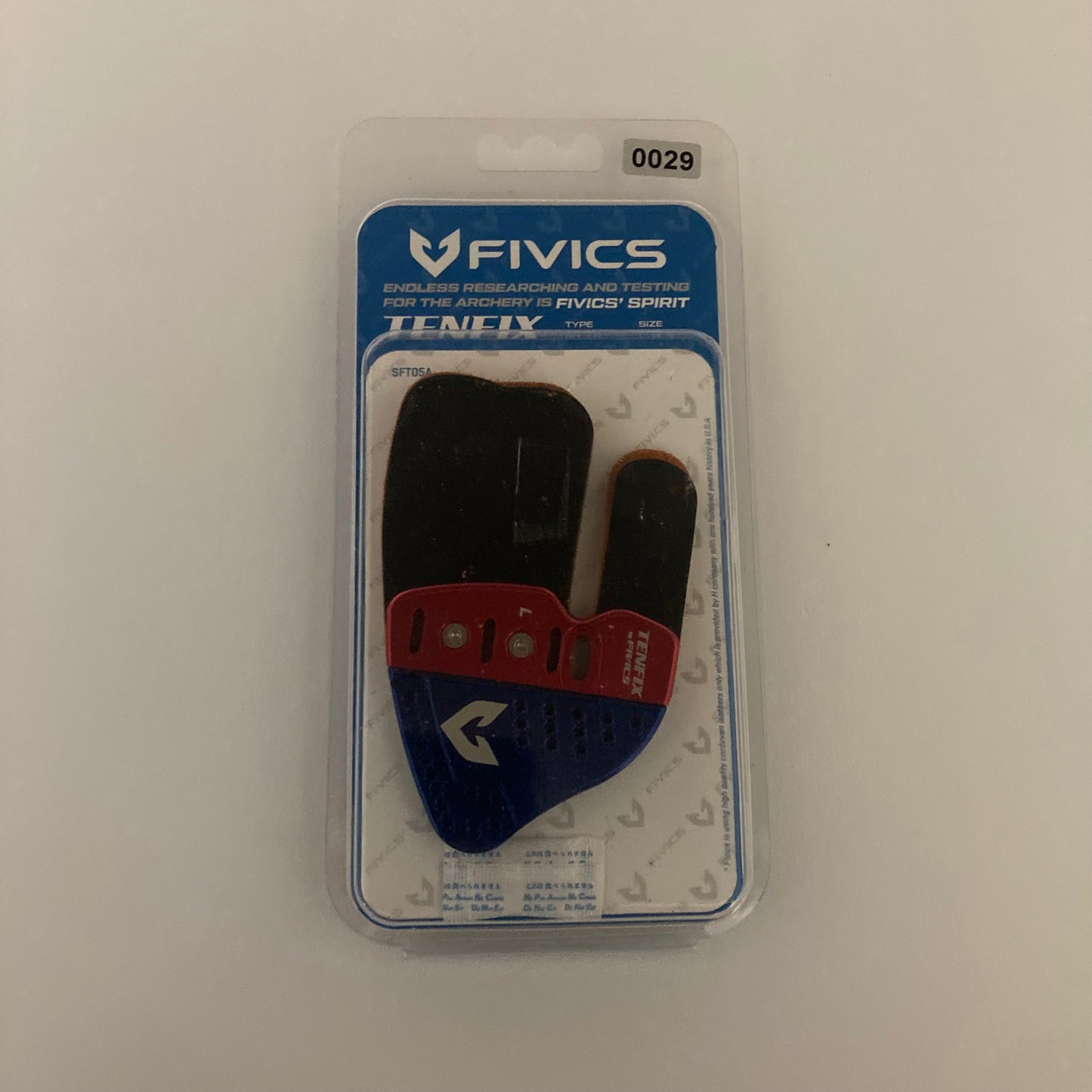 Fivics Tenfix Recurve Finger Tab RH Large Red - NEW (#29)