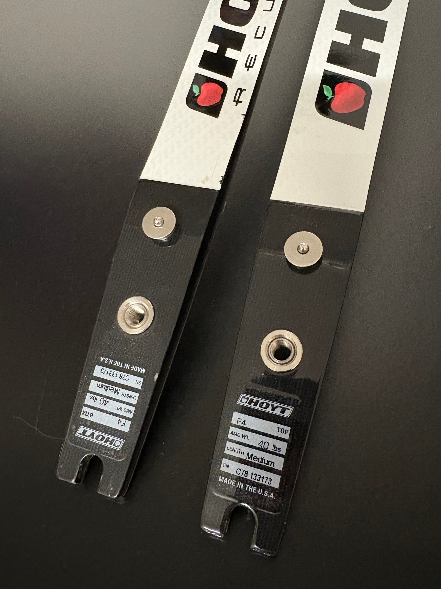 Hoyt F4 Formula Limbs 68-40 lbs - Used (#203)