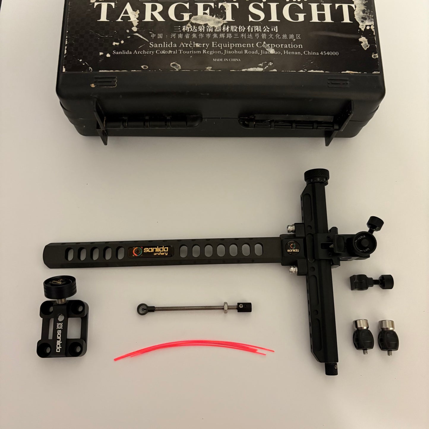 Sanlida X10 Recurve Sight RH Black 9'' - Show Model (#B37)