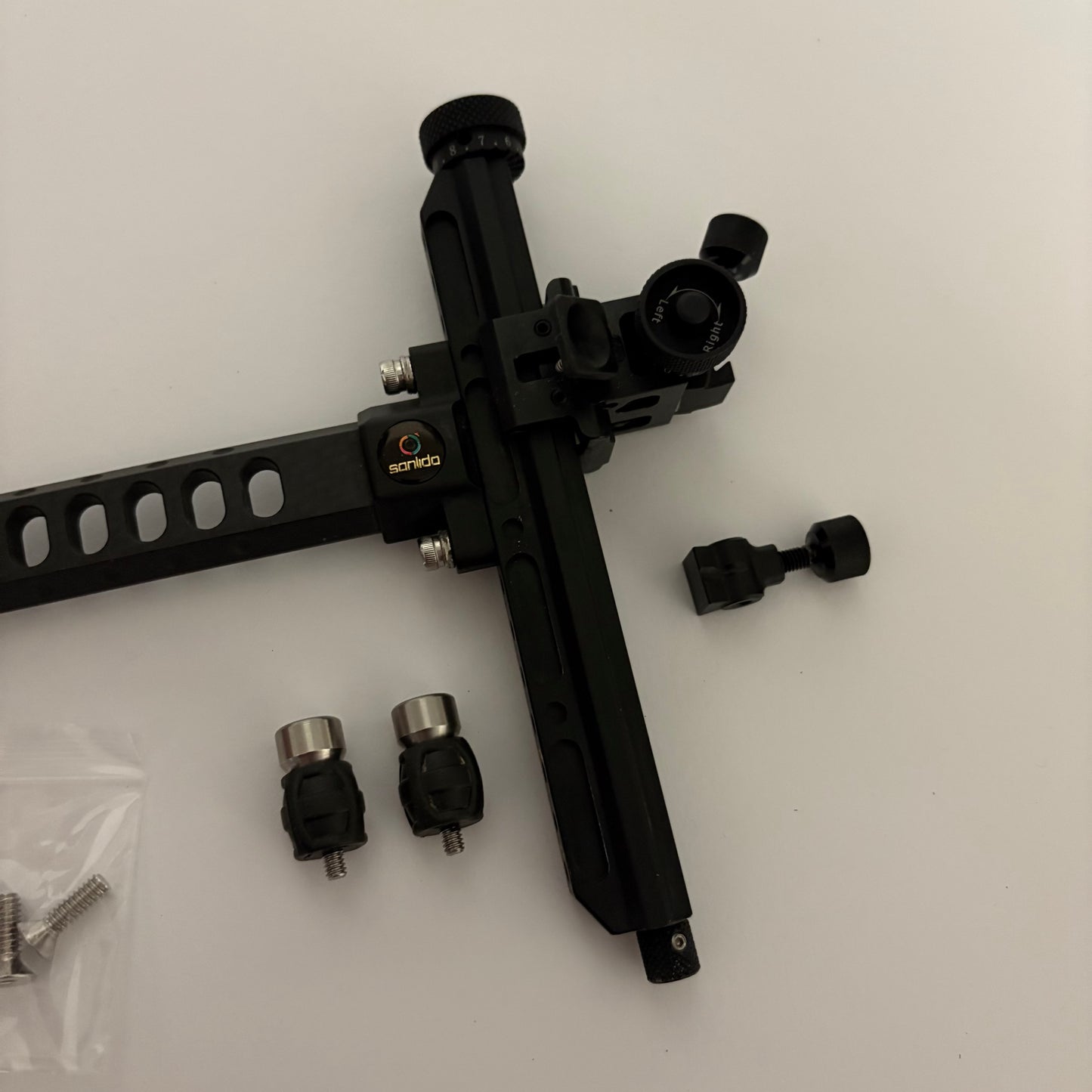 Sanlida X10 Recurve Sight RH Black 9'' - Show Model (#B38)