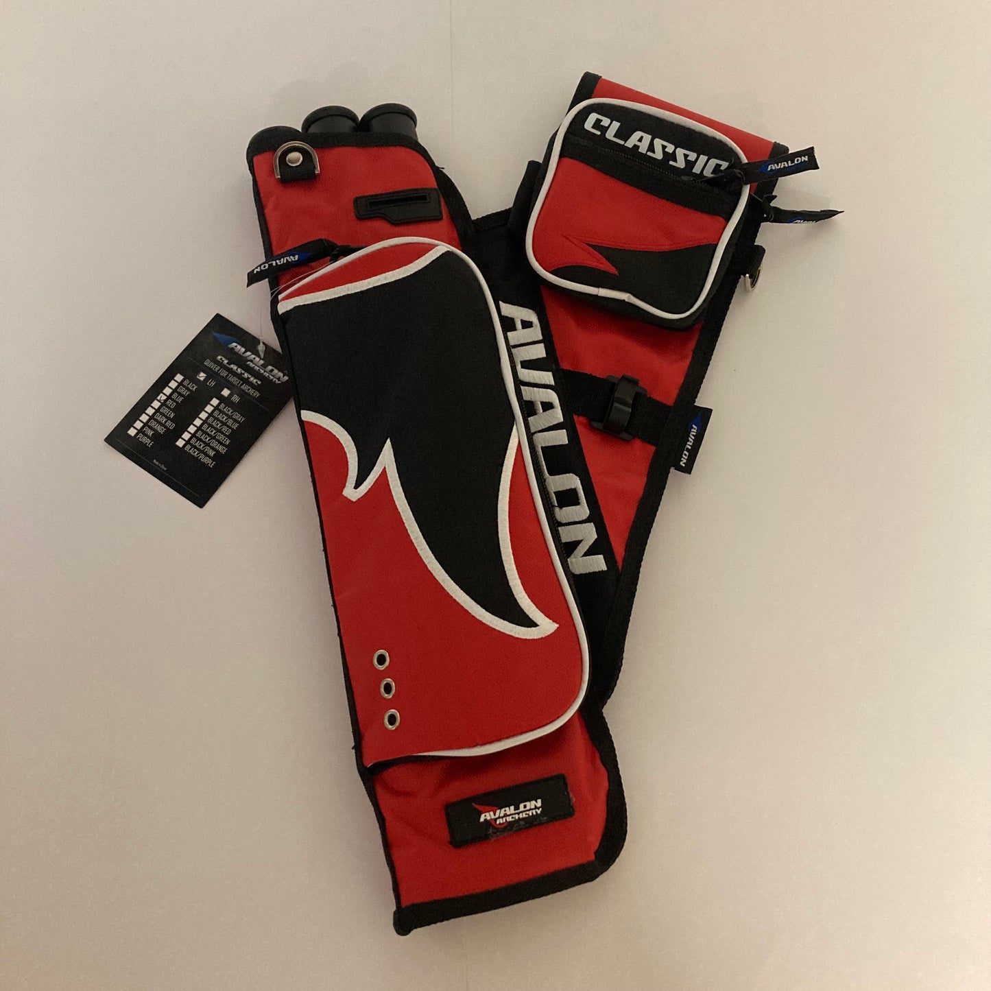 Avalon Classic Hip Quiver LH Red No Belt - NEW