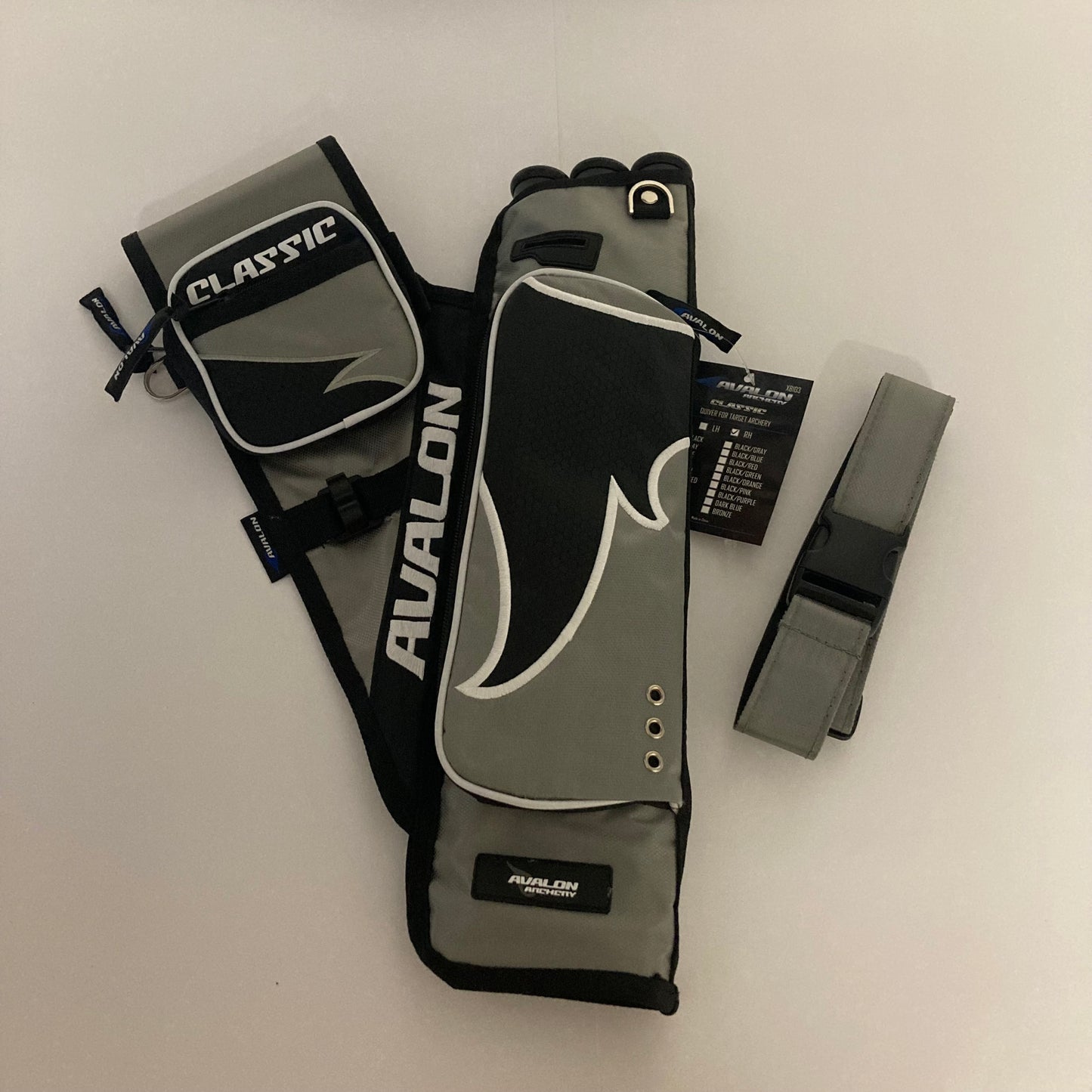 Avalon Classic Hip Quiver RH Grey - NEW