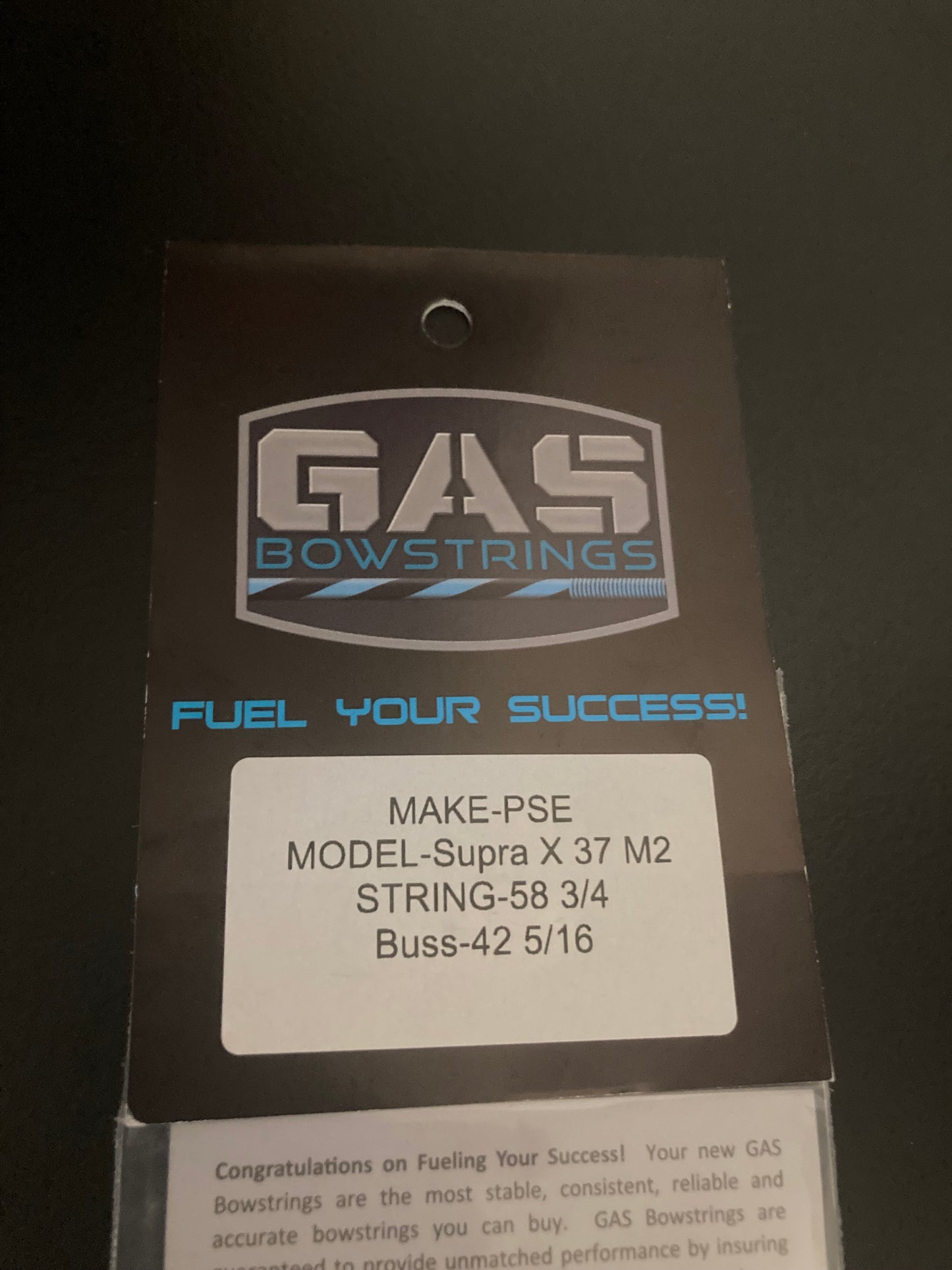 GAS Bowstrings PSE Supra X 37 M2 Full Set - NEW