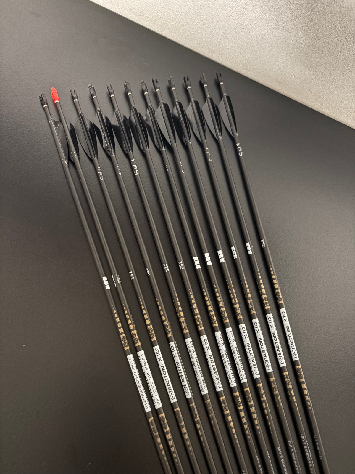 Easton X10 Arrow Shafts 12 pcs / Spine 350 / 28 inch - Used