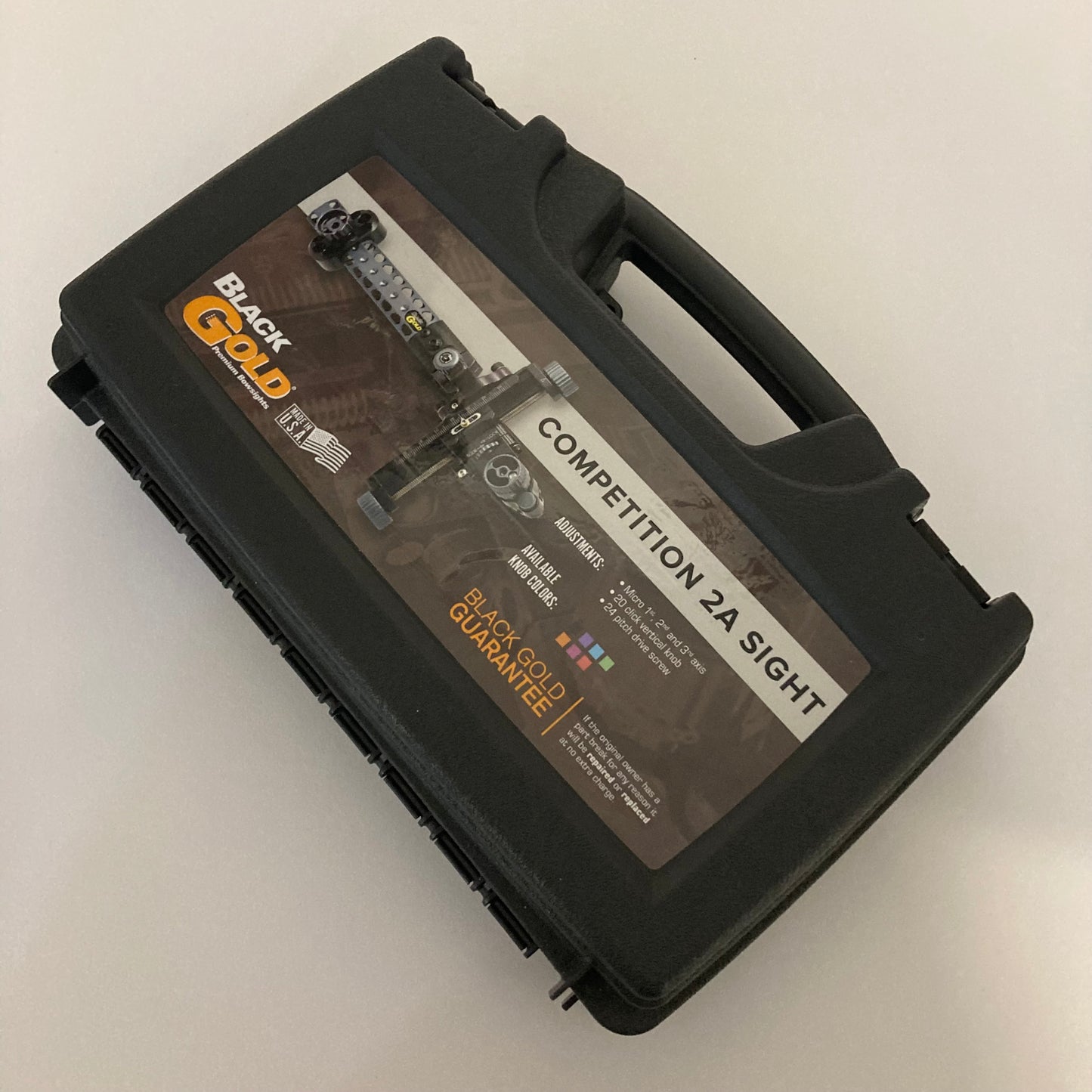 Black Gold Competition 2A Compound Sight RH Black/Platinum 6 inch - Show Model