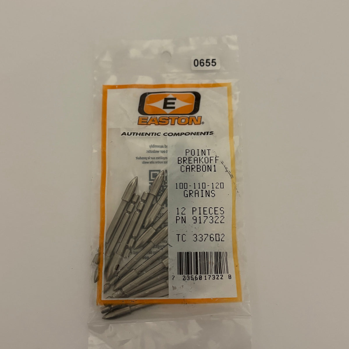 Easton 4MM ML Stainless Steel Break-Off Points 100-120 grains - NEW (#655)