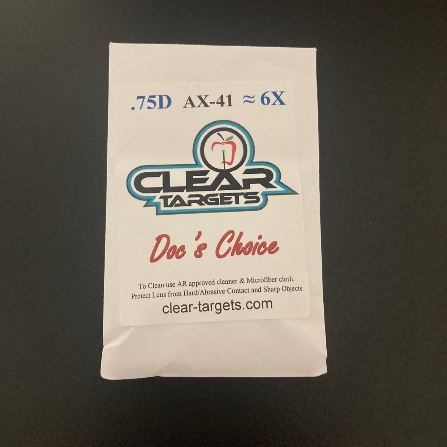 Clear Targets Doc's Choice AX-41 Scope Lens 6x - NEW (#119)