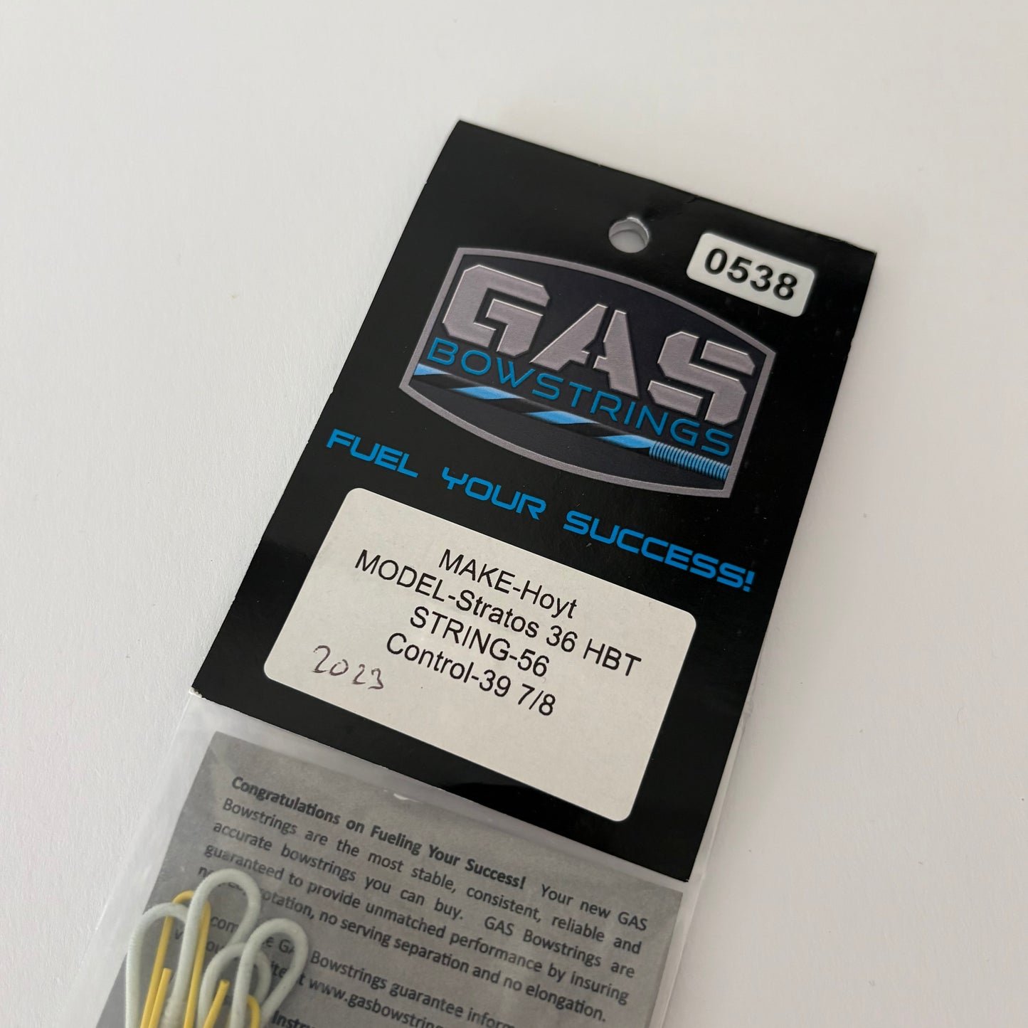 GAS Bowstrings Hoyt Stratos 36 HBT #1 Full Set Ghost XV - NEW (#538)