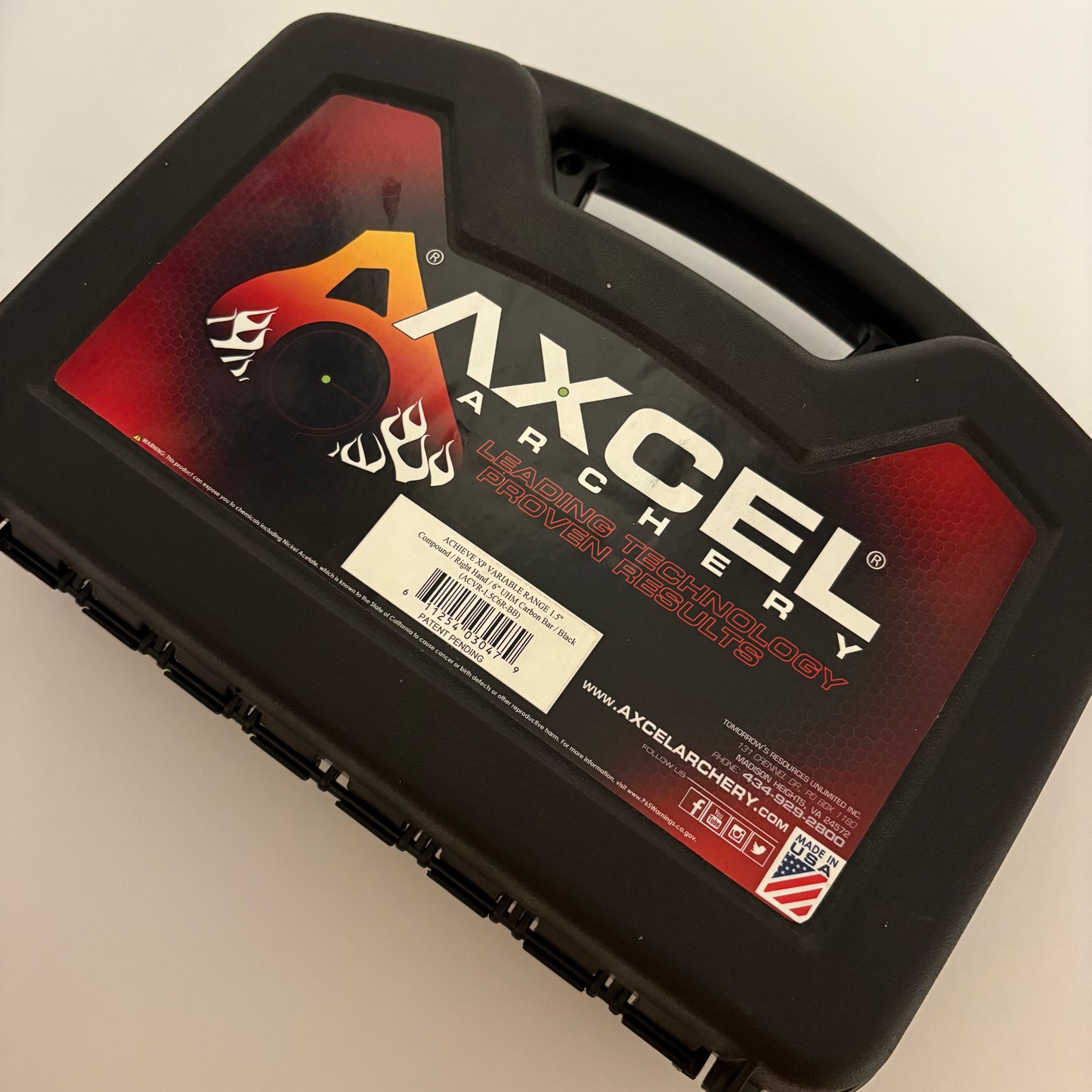 Axcel Achieve XP 1.5 Variable Range Compound Sight RH Black 6'' - Used (#OB89)